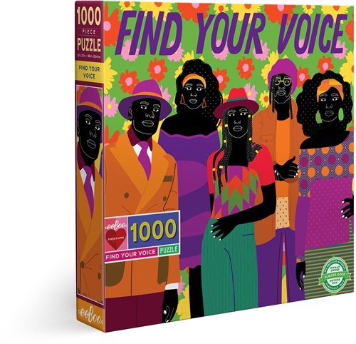 eeBoo puzzle Find Your Voice - 1000 piezas cartón colorido-2