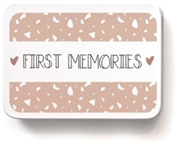 Pepermints caja de recuerdos bebé rosa - primeros recuerdos