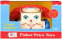 Teléfono parlante clásico juguete retro Fisher Price teléfono para niños pequeños