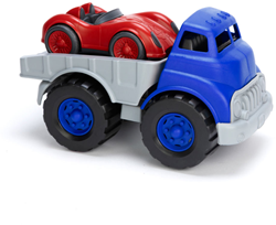 Green Toys camión de juguete con coche de carreras - juguete sostenible