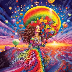 Yazz puzzle Fly With Flowers - rompecabezas 1023 piezas multicolor