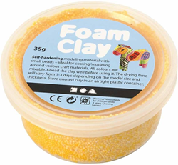 Foam Clay arcilla para modelar amarilla 35 gramos - pasta autosecante