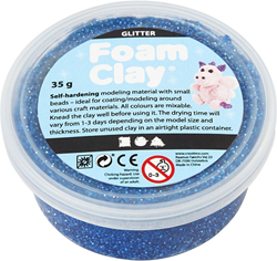 Foam Clay arcilla para modelar purpurina azul oscuro 35g juguete creativo
