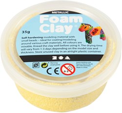 Foam Clay arcilla para modelar amarillo metálico 35g - juguete creativo autoendurecible