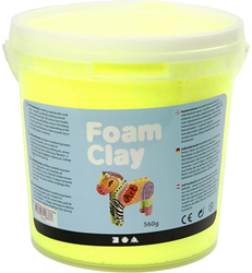 Foam Clay arcilla para modelar neón amarillo 560g - juguete creativo