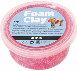 Foam Clay plastilina modeladora neón rosa 35 gramos - juguete autoendurecible