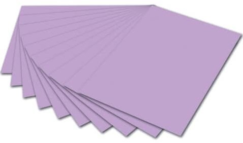 Folia papel de dibujo creativo 50x70 cm 130 gr 10 hojas lila multicolor