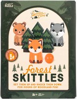 Forest Skittles juego de bolos animales de exterior para niños