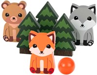 Forest Skittles juego de bolos animales de exterior para niños-2