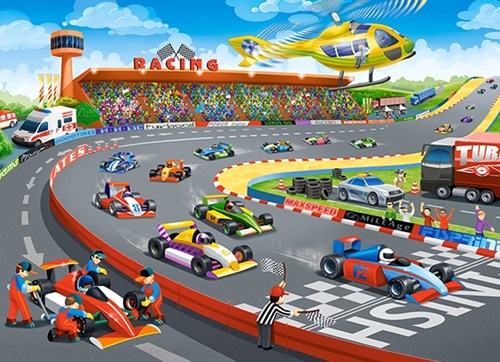 Castorland puzzle Formula Racing - 100 piezas juguete de cartón