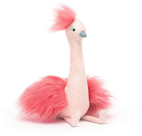 Jellycat Peluche Fou Fou Struzzo - 11x14x20cm