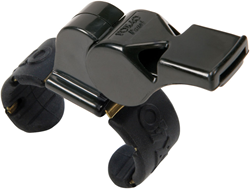 Fox 40 Pearl Official Fingergrip Whistle Black