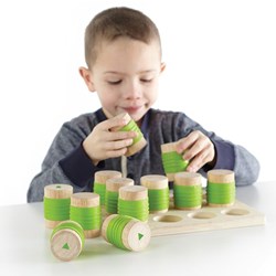 Guidecraft juguete educativo cilindros de peso multicolor cartón
