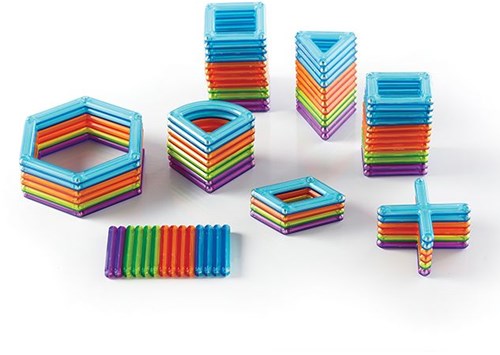 Guidecraft juguete de construcción magnético PowerClix frames 74 piezas multicolor
