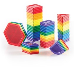 Guidecraft set de construcción PowerClix Solids 70 piezas - juguete educativo magnético