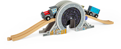 Bigjigs puente espacial de madera para trenes - Juguete Galaxy Bridge