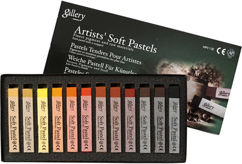 Creativ Company juguete pastel Gallery Soft Pastel Set marrón 12 piezas