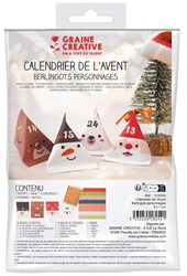 Graine Creative calendario de adviento figuras navideñas set DIY - 24 cajas