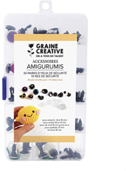 Graine Creative Amigurumi set - Ojos y narices de seguridad para peluches