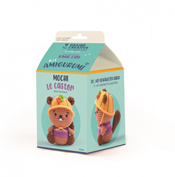 Graine Creative kit de ganchillo amigurumi castor 13 cm set creativo