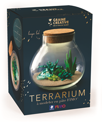 Fimo set de terrario de arcilla polimérica - kit creativo para adultos
