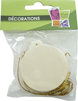 Graine Creative bolas de Navidad de madera set manualidades 6 cm 6 unidades decoración