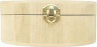 Graine Creative caja de madera ovalada 17x12x7,3 cm caja decorativa