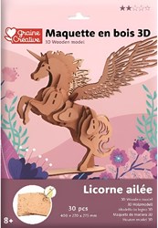 Graine Creative modelo 3D de madera unicornio kit creativo juguete