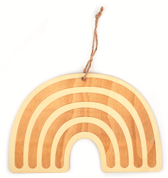 Graine Creative decoración arcoíris de madera 25x16 cm colgante DIY