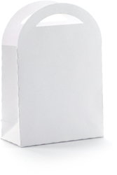 Graine Creative bolsa de regalo de cartón blanca 7x10 cm - 6 uds embalaje regalo