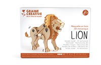 Graine Creative modelo león mecánico de madera set de construcción 3D juguete