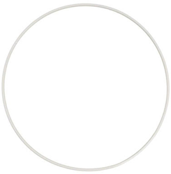 Graine Creative aro metálico material creativo 25 cm blanco decoración