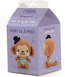 Graine Creative kit de ganchillo amigurumi mono Nori - set de juguete creativo