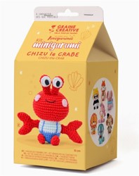 Graine Creative kit de ganchillo minigurumi Chizu el Cangrejo set creativo DIY
