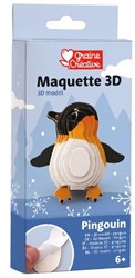 Graine Creative kit creativo 3D cartón pingüino juguete educativo