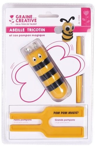 Graine Creative juguete Tricotín Abeja con Pompon Maker creativo