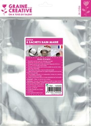 Graine Creative bolsas transparentes au bain-marie para cera de vela 6 unidades