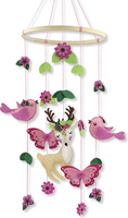 Graine Creative kit fieltro móvil naturaleza habitación bebé 20x68 cm DIY