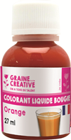 Graine Creative colorante líquido para velas 27 ml naranja para hacer velas