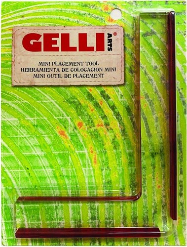Gelli Arts herramienta creativa de colocación mini para monoprints y scrapbooks