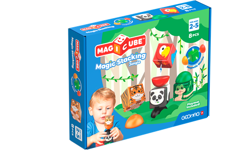 Geomag Geomag Magicube Blocks Stacking Jungle 8