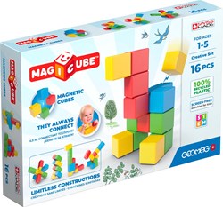 Geomag juguete de construcción magnético Magicube set creativo reciclado 16 piezas