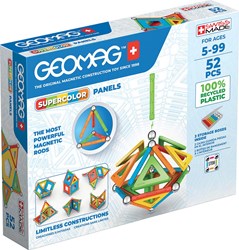 Geomag juguete de construcción magnético Super Color Panels reciclado 52 piezas