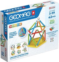 Geomag juguete de construcción magnético Supercolor Recycled 42 piezas