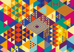 Yazz puzzle Geometric Pattern - rompecabezas de 1000 piezas