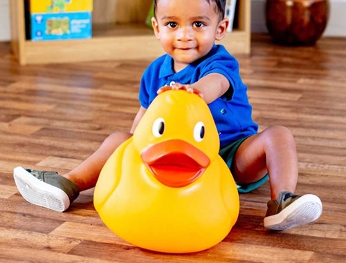 Tobar juguete de baño GIANT DUCK multicolor 27 cm-2