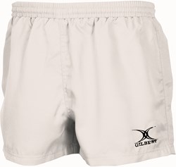 Gilbert pantalón corto rugby Saracen blanco - 3XL short deportivo poliéster