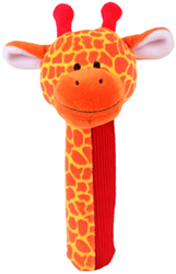 Fiesta Crafts jirafa peluche sonajero juguete bebé colorido