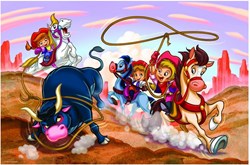 Eurographics puzzle Girl Power - Cowgirls - 100 piezas cartón
