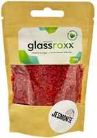 Jesmonite granulado de vidrio GlassRoxx Small 150g rojo tráfico decoración
